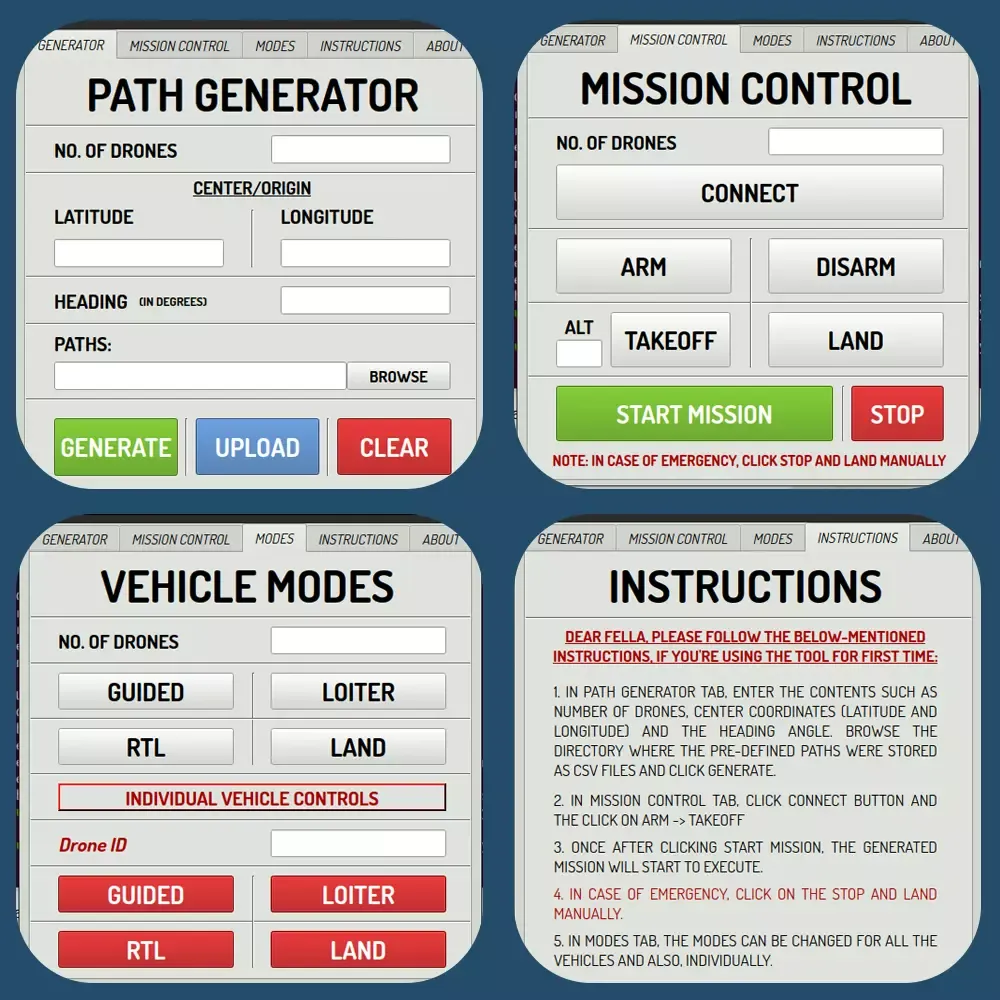 GUI for Drone Light Show