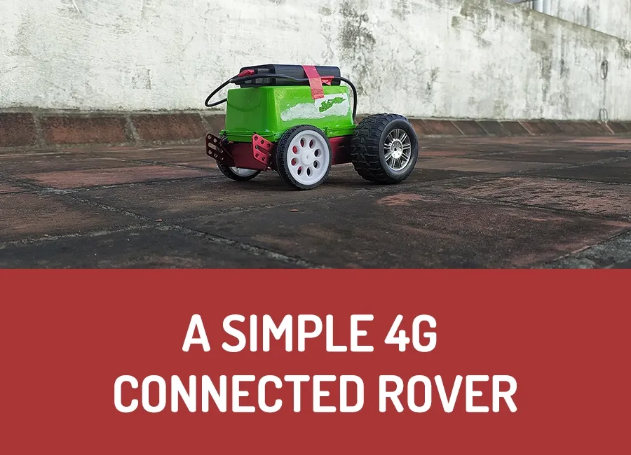 Simple 2WD Rover – Remote Control via 4G