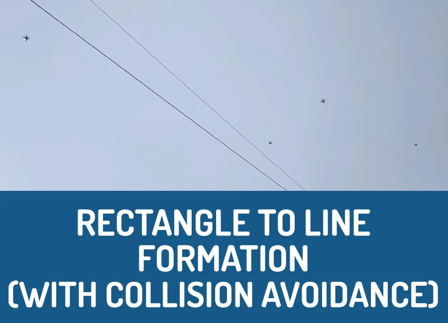 Rectangle to Triangle Drone Formation